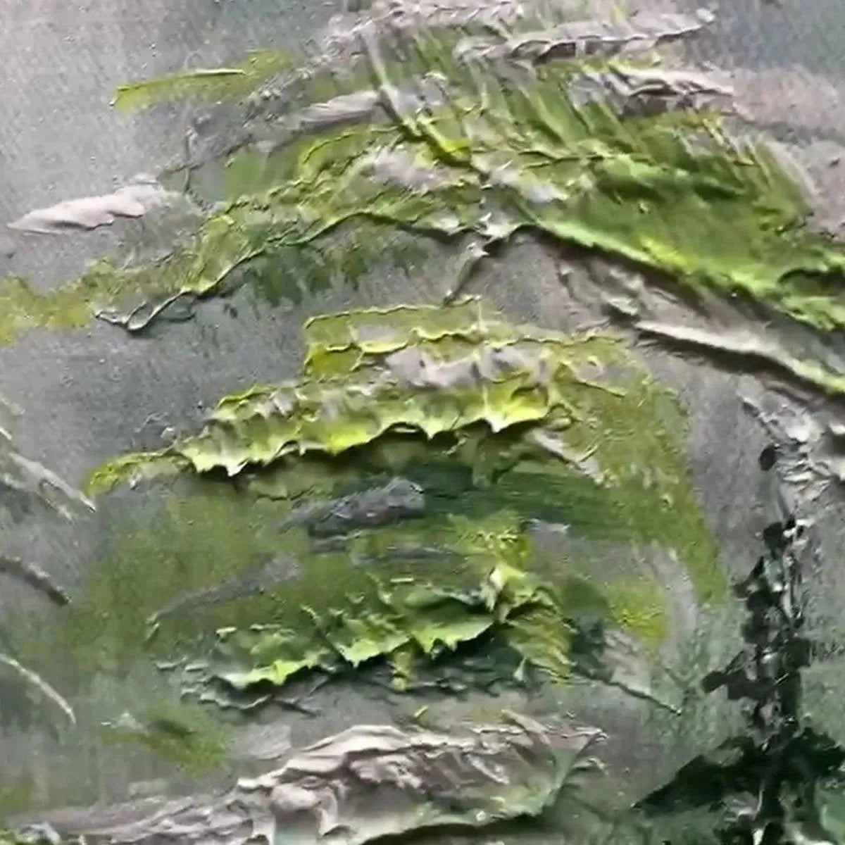 EMERALD FOREST: Textured Atmospheric Forest Landscape Painting - Image 6