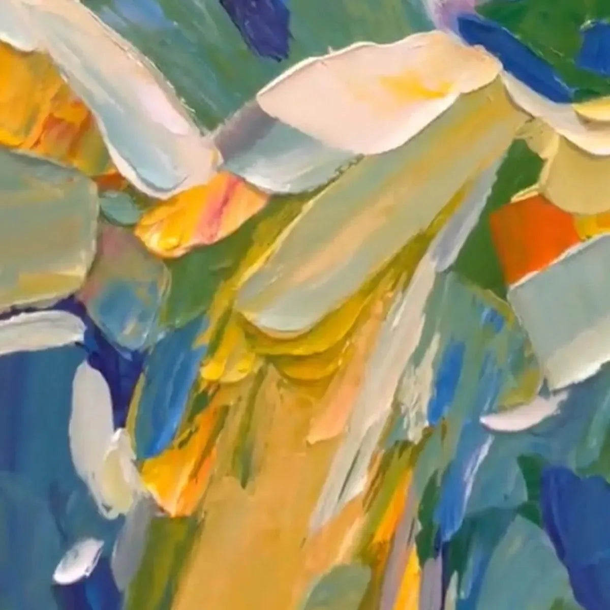 BLUE RIDGE MOUNTAINS: Textured Impasto Mountain Landscape Painting - Image 3