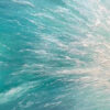 TURQUOISE CRASH: Textured Abstract Seascape Painting in Teal and Black