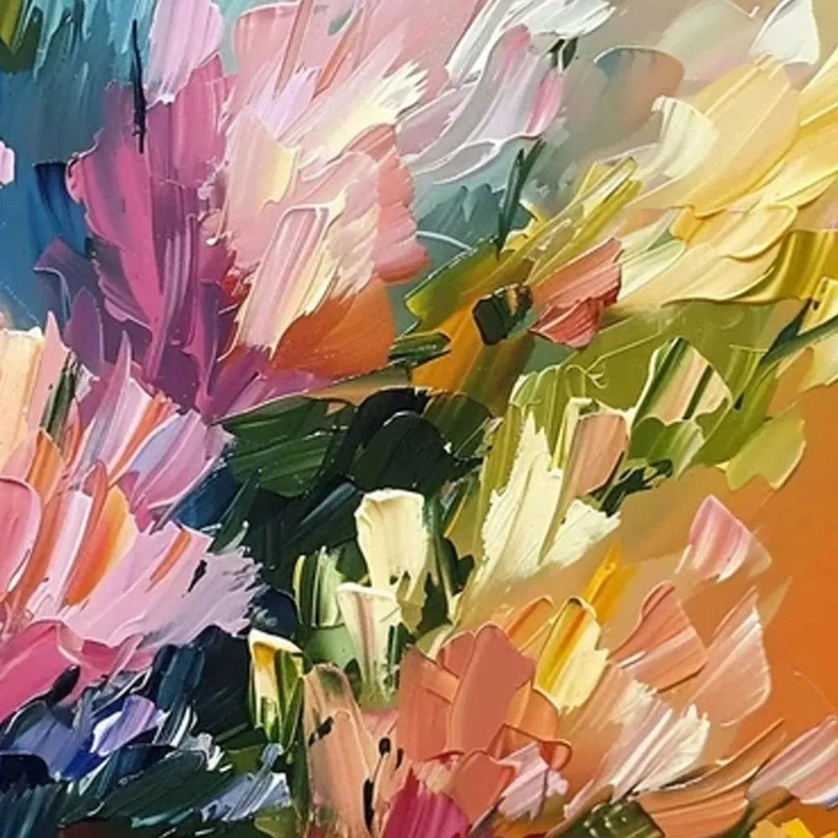 SUMMER BOUQUET: Impressionistic Floral Painting in Vibrant Colors - Image 3