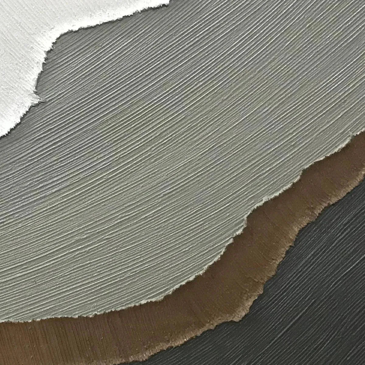 EARTH TONES: Textured Abstract Landscape Painting in Neutral Colors - Image 3