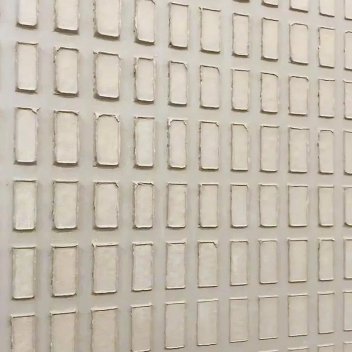 TEXTURED BEIGE GRID SET: Minimalist Textured Painting Set of 2 - Image 3