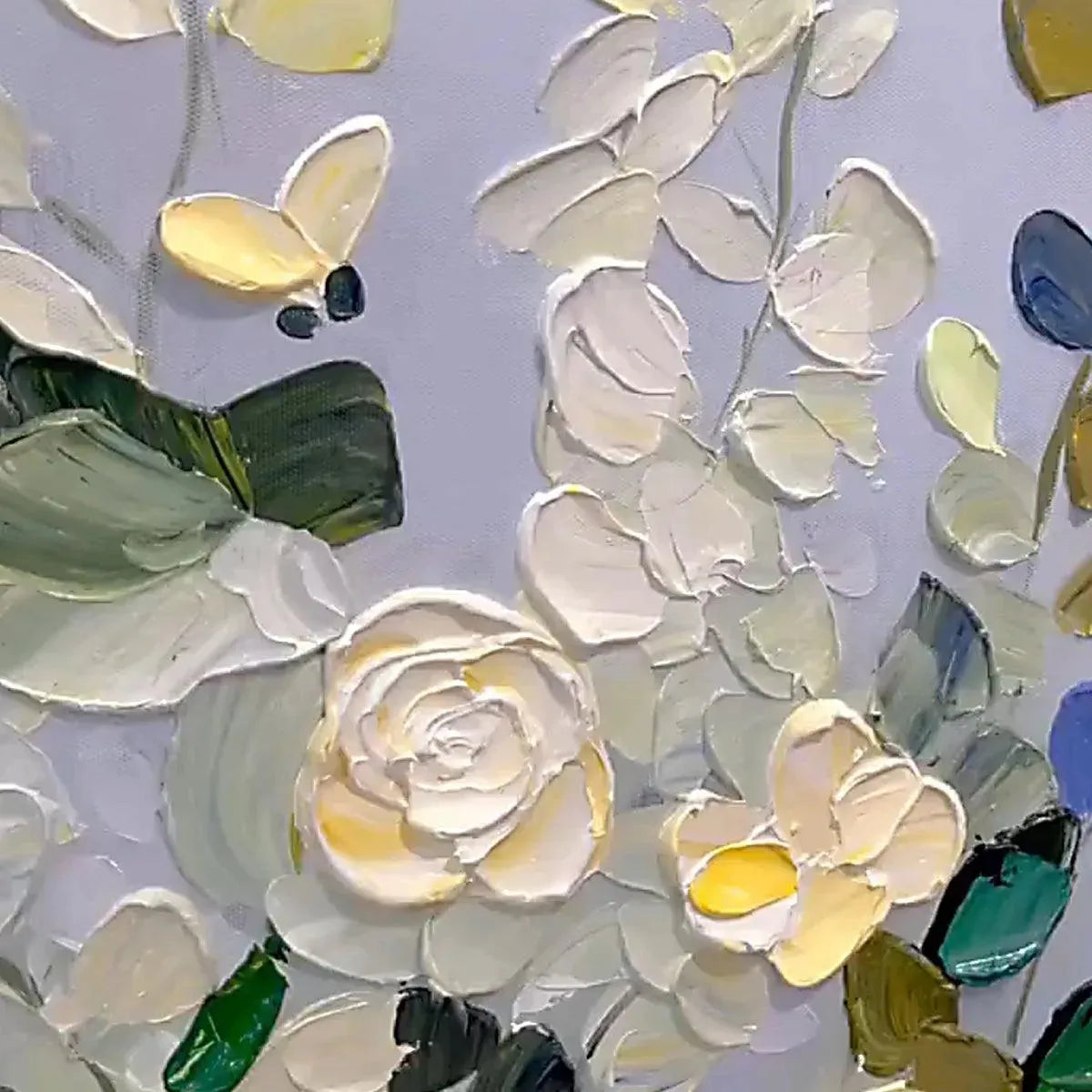 SPRING MEADOW: Textured Impasto Floral Meadow Painting - Image 3