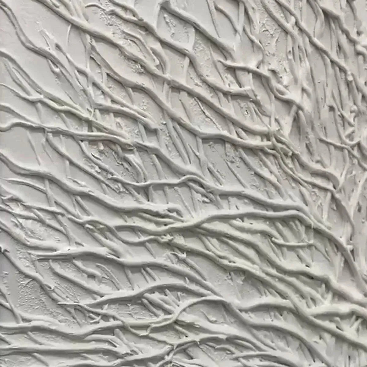 WHITE TEXTURED TREE: Textured Floral Wall Art - Image 8