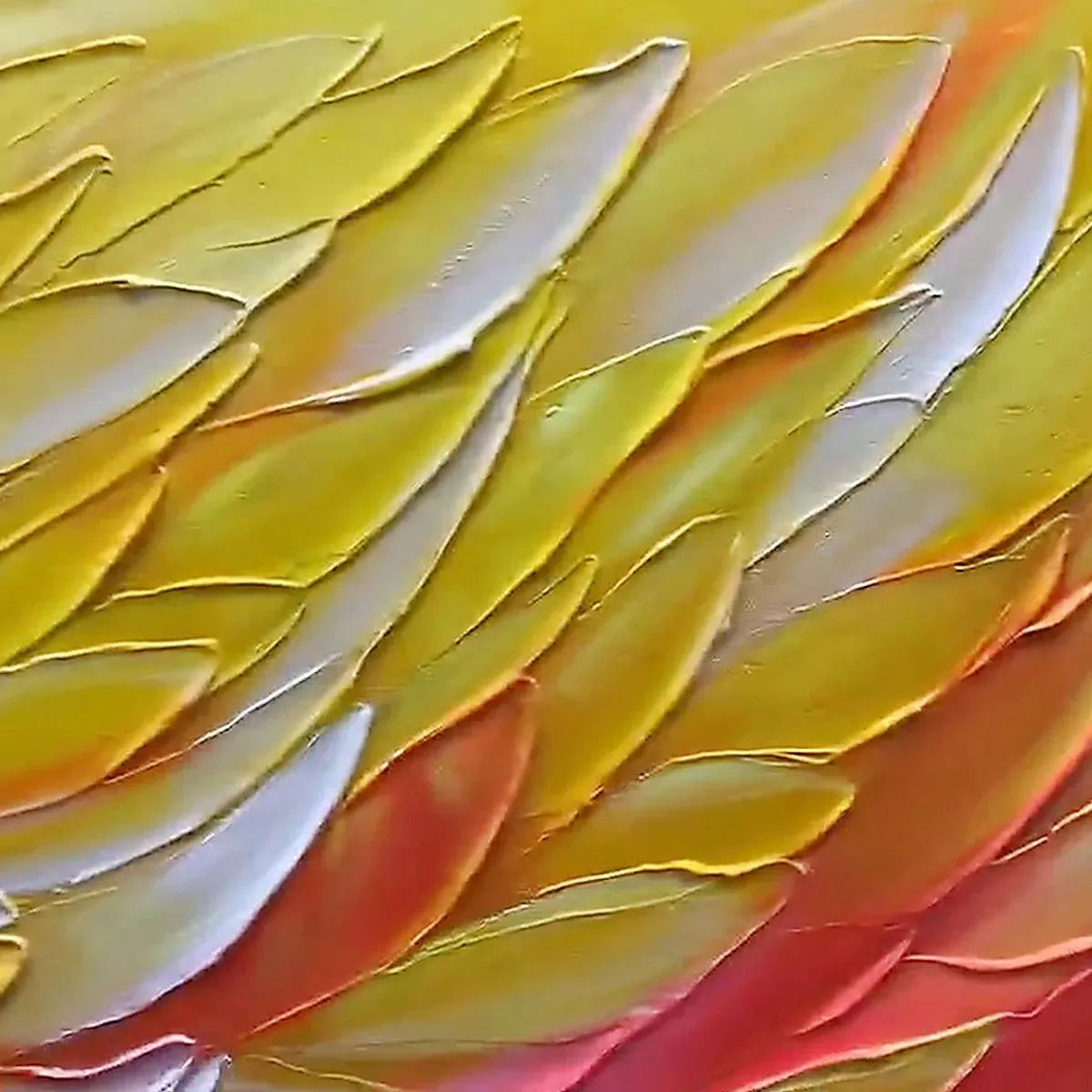 GOLDEN WAVES: Textured Abstract Painting, Horizontal Wall Art - Image 3