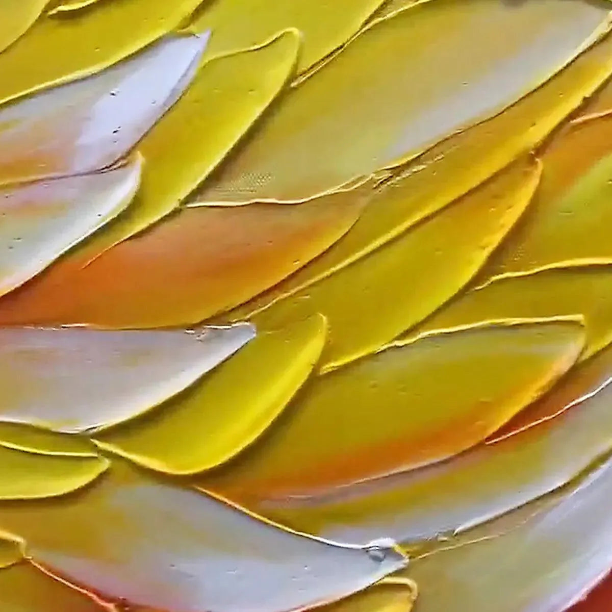 GOLDEN WAVES: Textured Abstract Painting, Horizontal Wall Art - Image 6