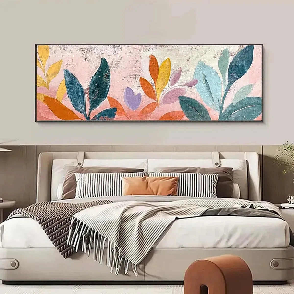 PASTEL BOTANICAL PANORAMIC: Floral Painting, Panoramic Wall Art, Pastel Decor - Image 4