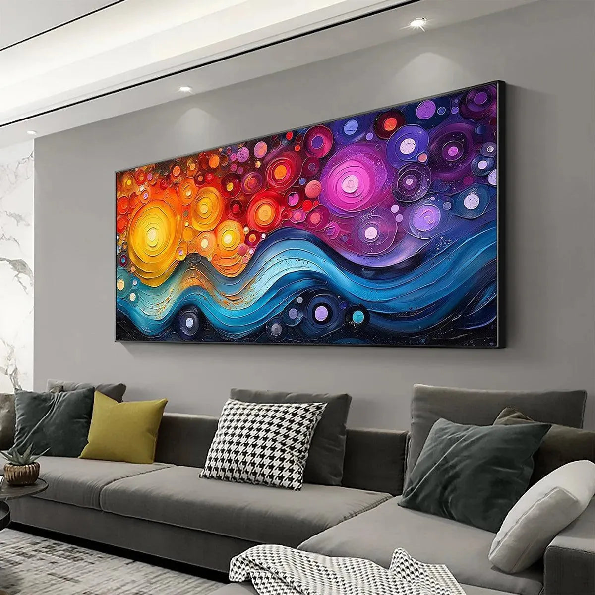 COSMIC WHIRL: Colorful Abstract Swirl Painting - Image 5