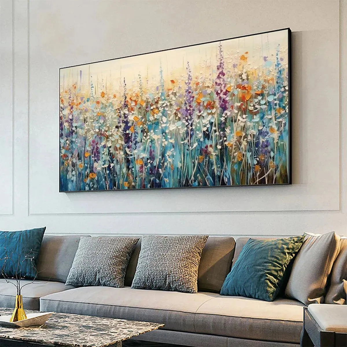 WILD MEADOW: Textured Impasto Wildflower Meadow Painting - Image 4