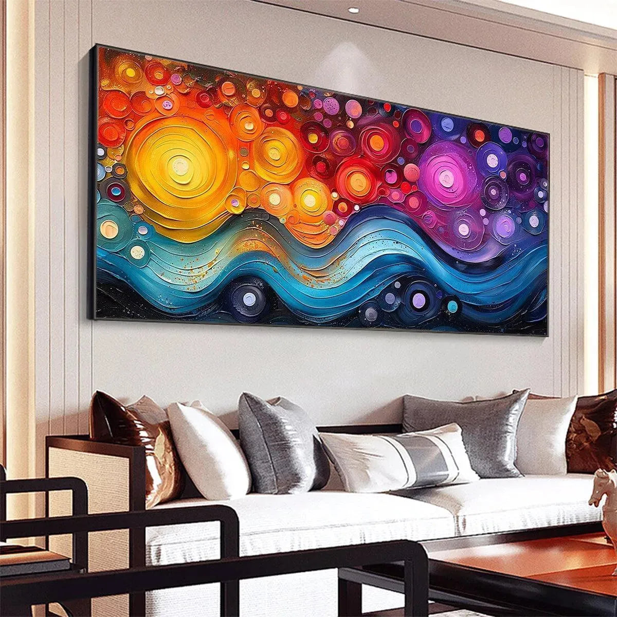 COSMIC WHIRL: Colorful Abstract Swirl Painting - Image 7