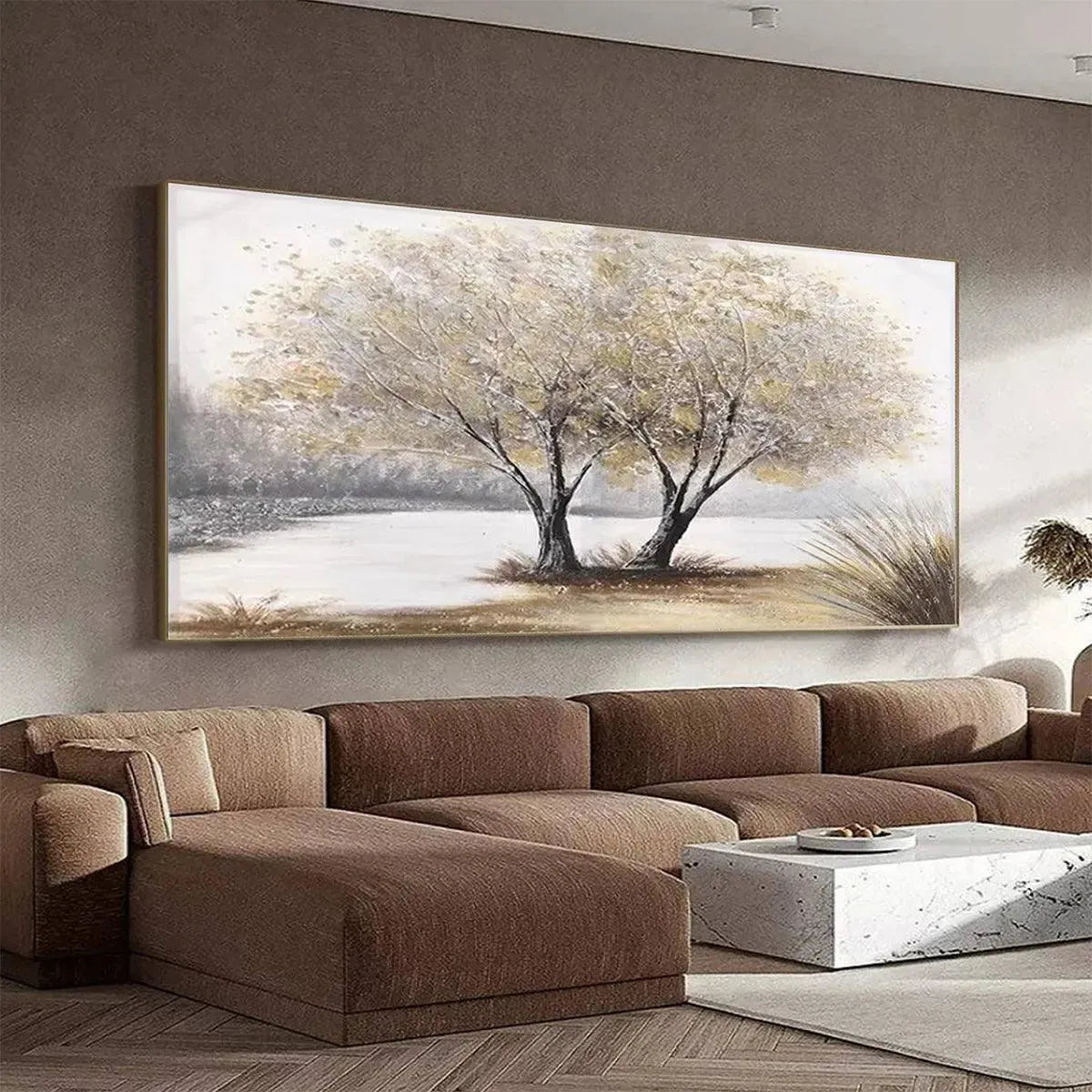 TWILIGHT TREES: Serene Landscape Painting of Trees by the Water - Image 6