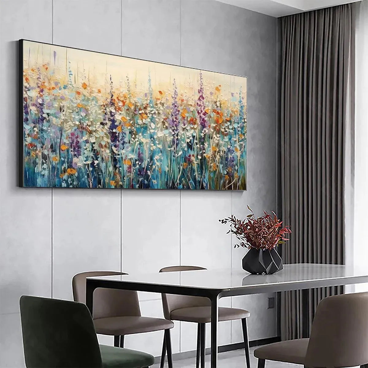 WILD MEADOW: Textured Impasto Wildflower Meadow Painting - Image 6