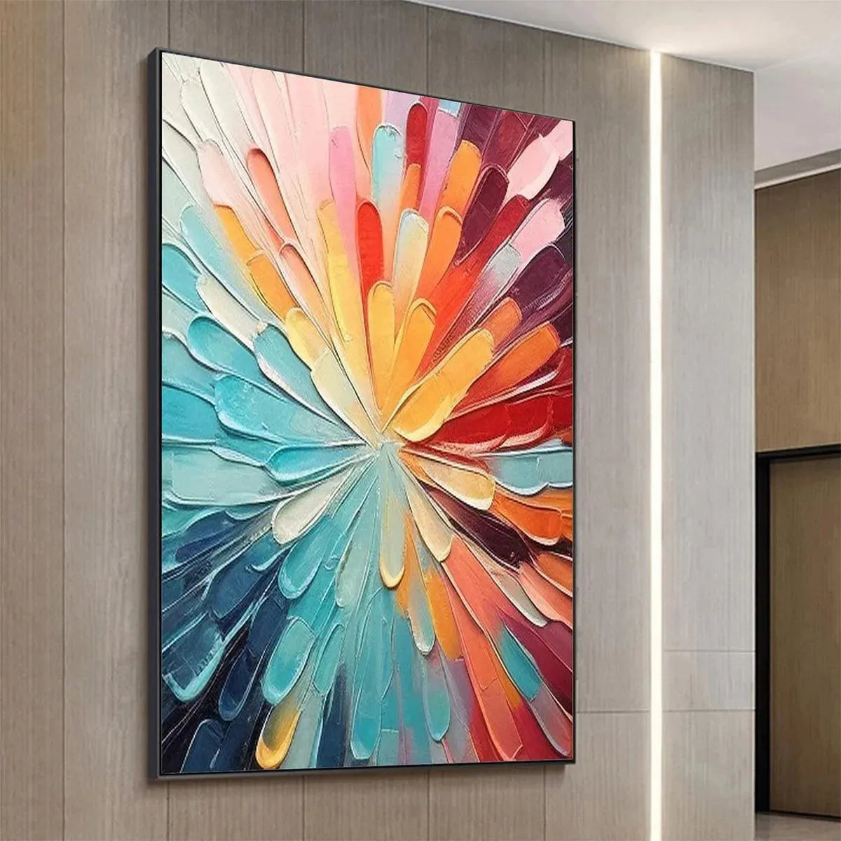 COLORFUL RADIANCE: Abstract Painting in Vibrant Colors - Image 7