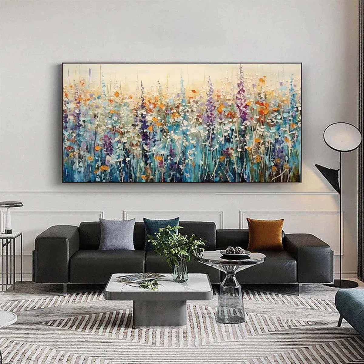 WILD MEADOW: Textured Impasto Wildflower Meadow Painting - Image 7