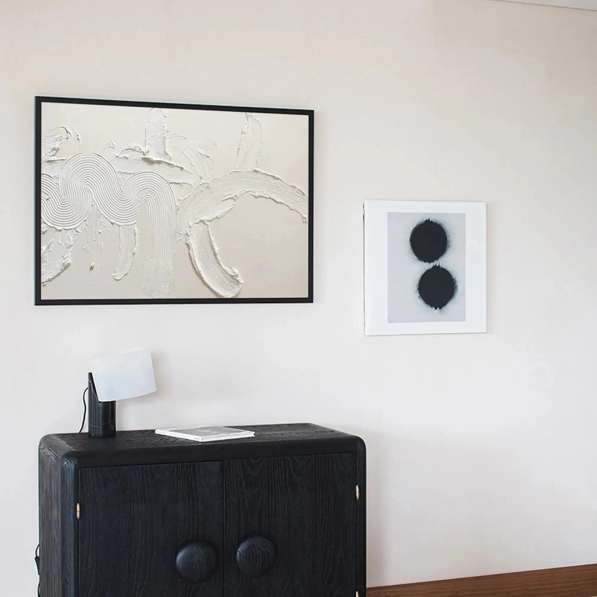 WHITE TEXTURED ABSTRACT: Textured Abstract Painting in White - Image 6