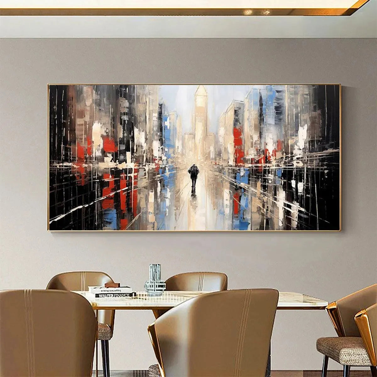 URBAN SOLITUDE: Minimalist Cityscape Painting - Image 7