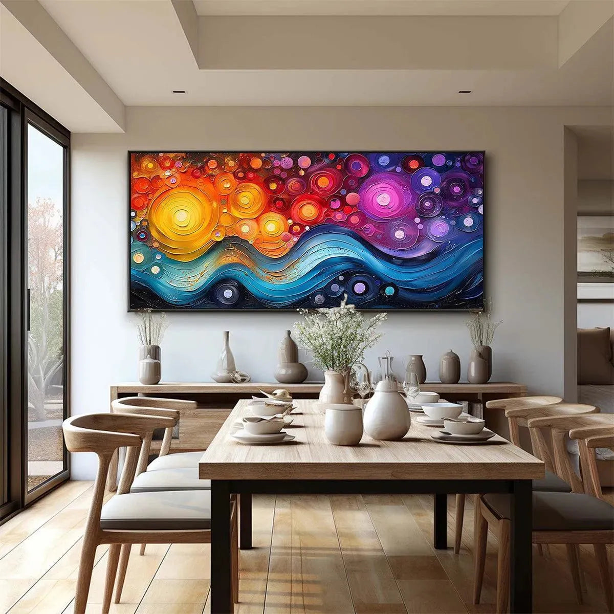 COSMIC WHIRL: Colorful Abstract Swirl Painting - Image 9
