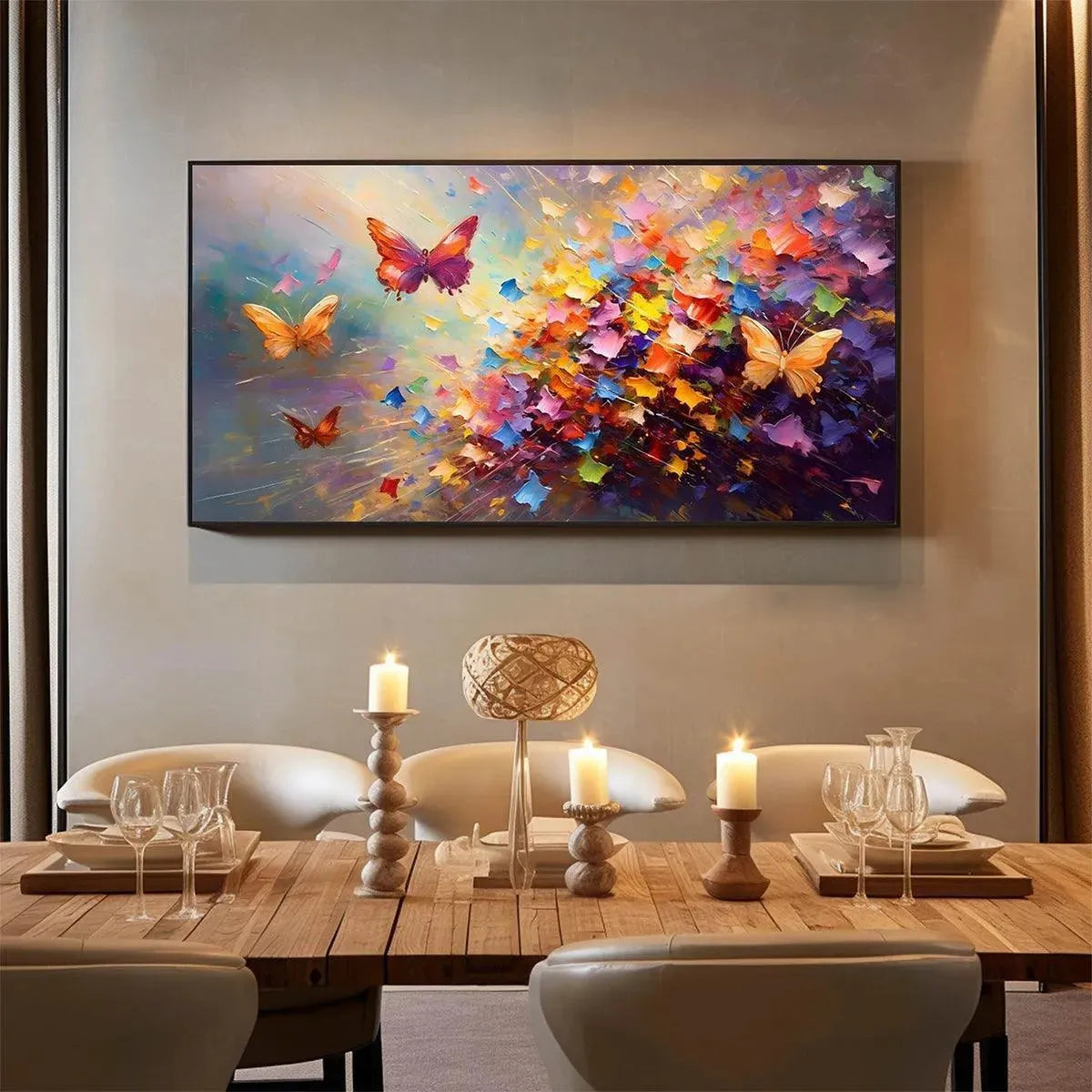 BUTTERFLY FLIGHT: Colorful Butterfly Painting on Canvas - Image 7