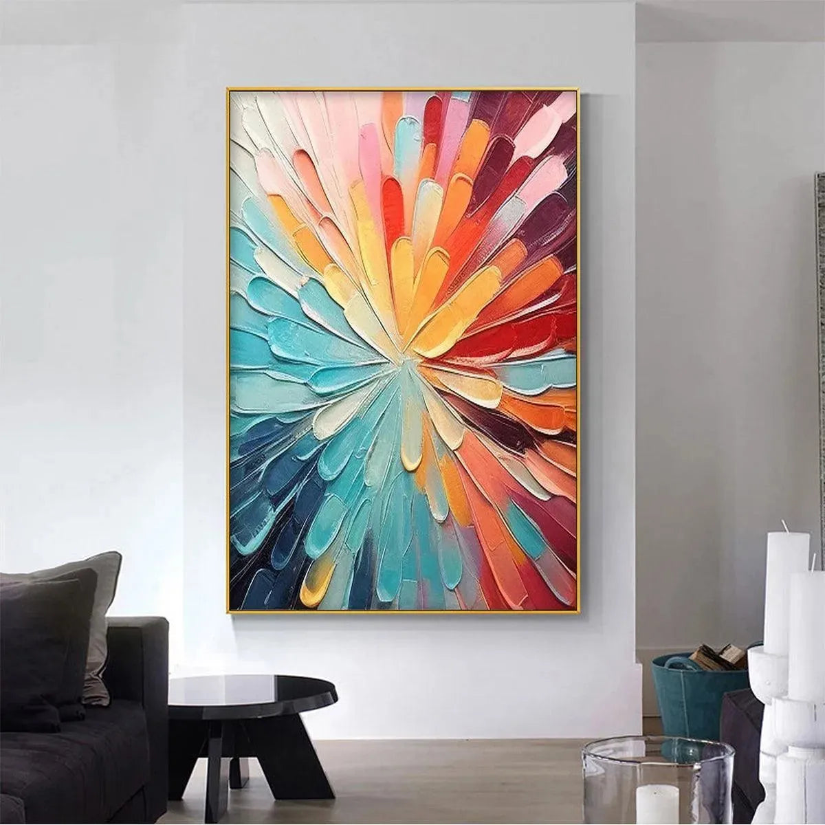 COLORFUL RADIANCE: Abstract Painting in Vibrant Colors - Image 2