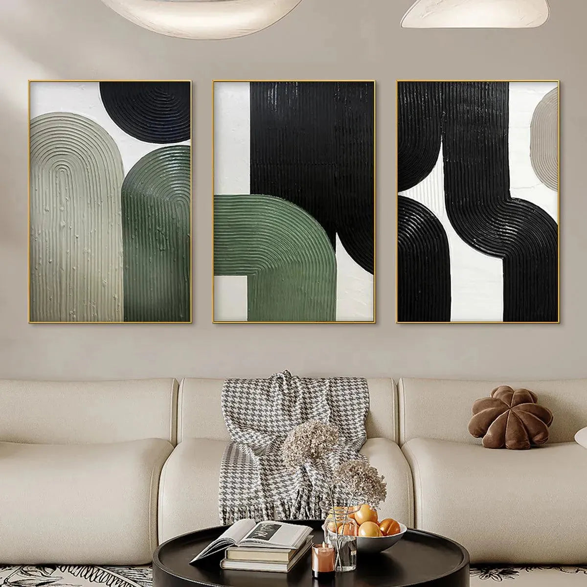ARCHES TRIPTYCH: Minimalist Textured Abstract Painting Set of 3 - Image 6