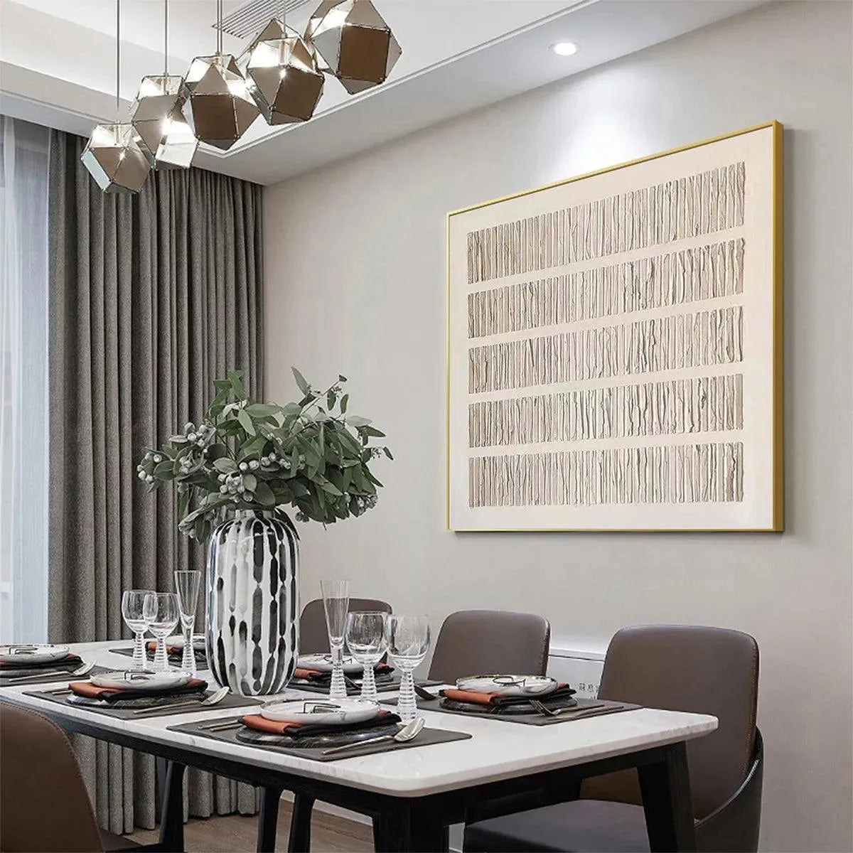 TEXTURED BEIGE: Minimalist Textured Painting - Image 4