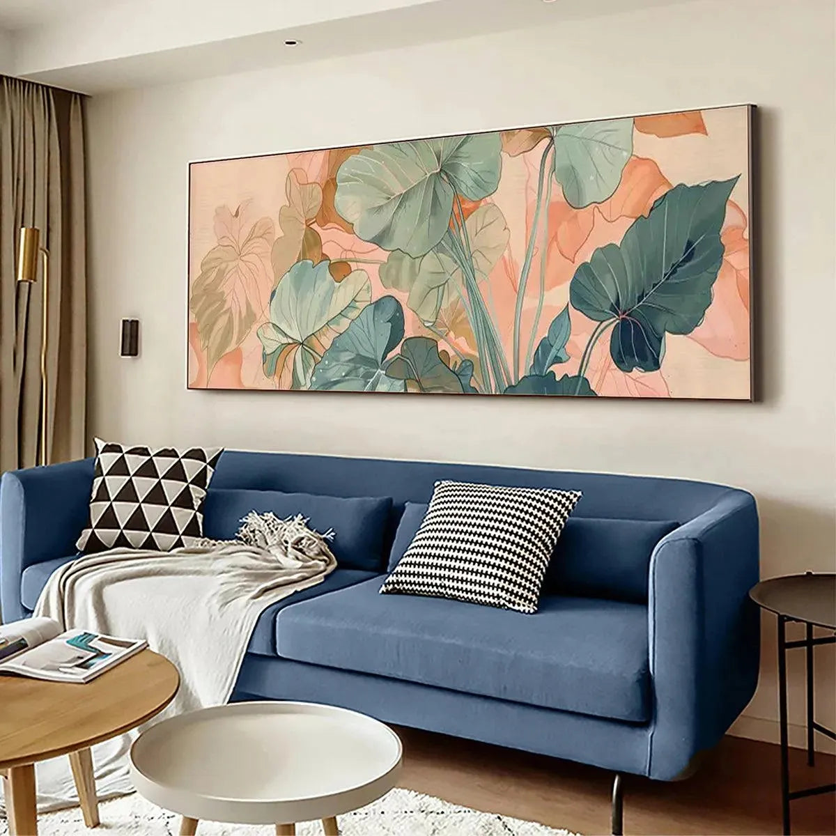 TROPICAL LEAF PANORAMIC: Botanical Painting, Panoramic Wall Art - Image 4