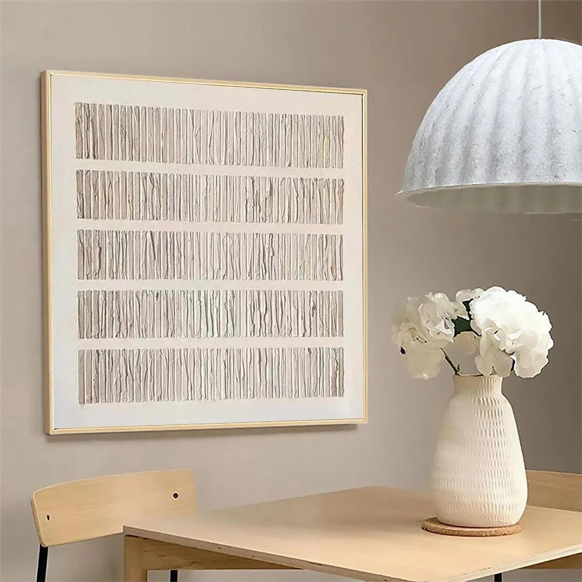 TEXTURED BEIGE: Minimalist Textured Painting - Image 5