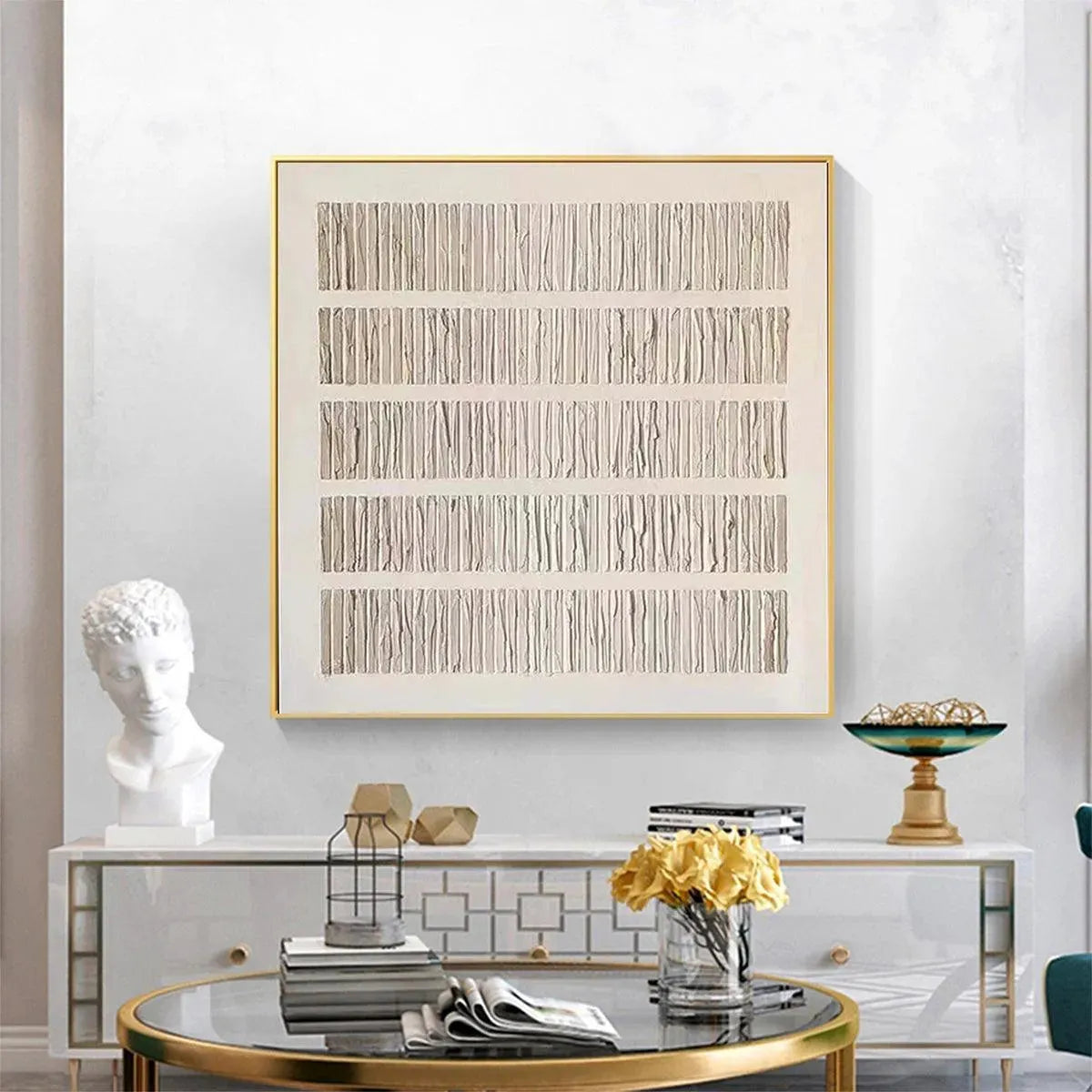 TEXTURED BEIGE: Minimalist Textured Painting - Image 7