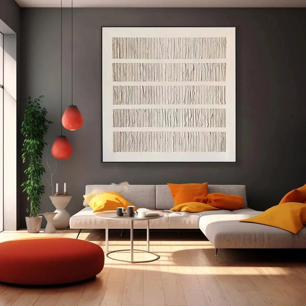 TEXTURED BEIGE: Minimalist Textured Painting - Image 8