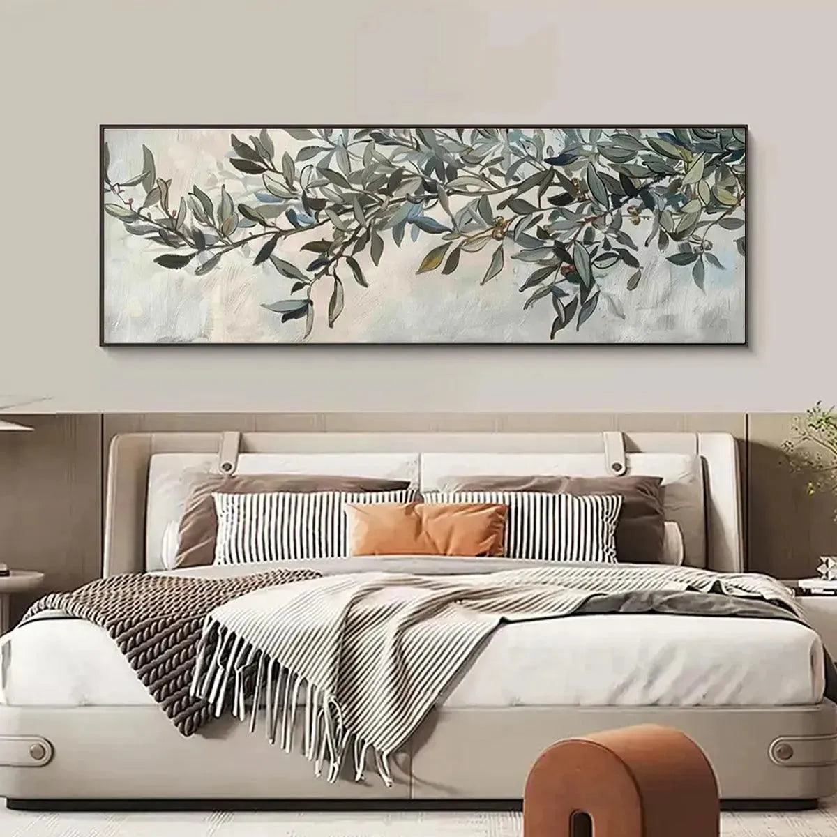 OLIVE BRANCH PANORAMIC: Botanical Painting, Panoramic Wall Art - Image 9