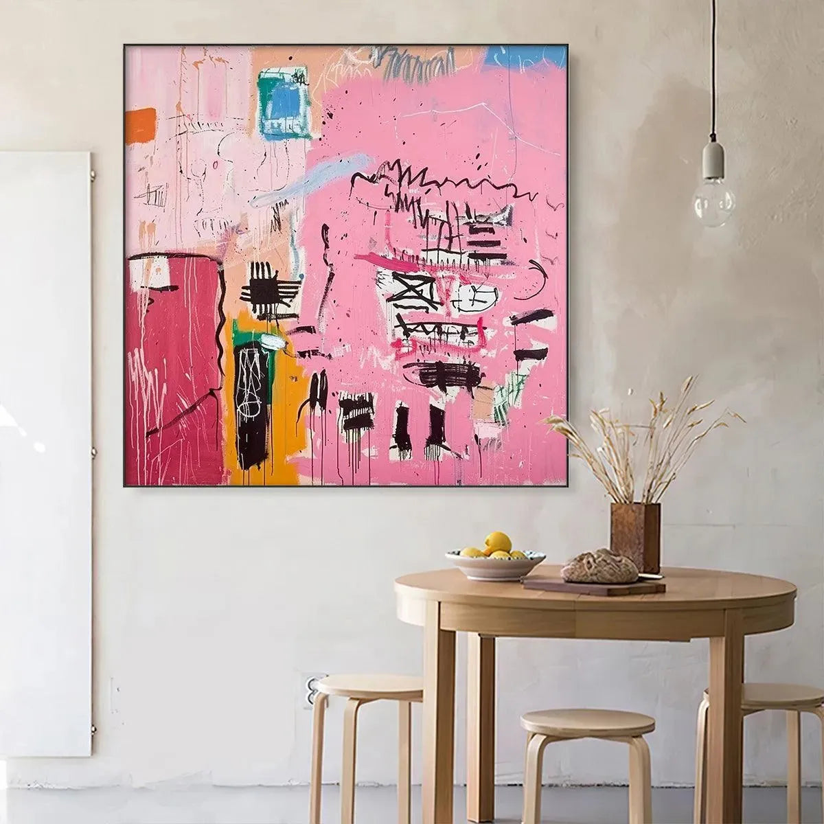 PINK EXPRESSION: Abstract Expressionist Painting, Pink Wall Art - Image 6