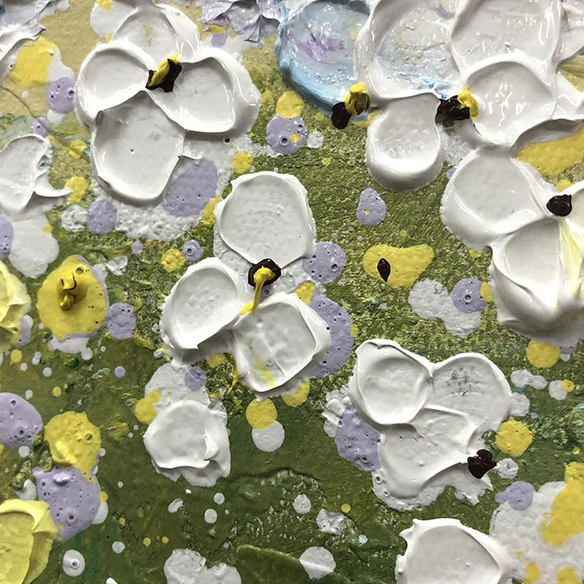 WHISPERING MEADOW: Impressionistic Wildflower Field Oil Painting - Image 3