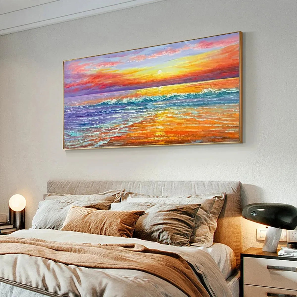 TROPICAL SUNSET BEACH: Vibrant Coastal Painting - Image 7