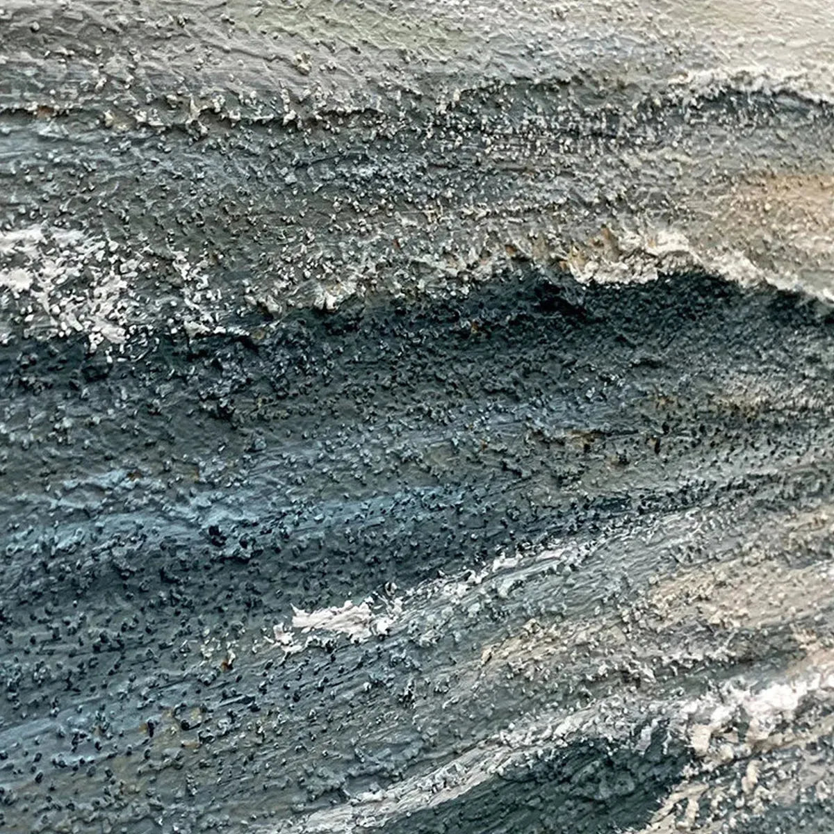 TRANQUIL SHORES: Serene Coastal Landscape Oil Painting - Image 3