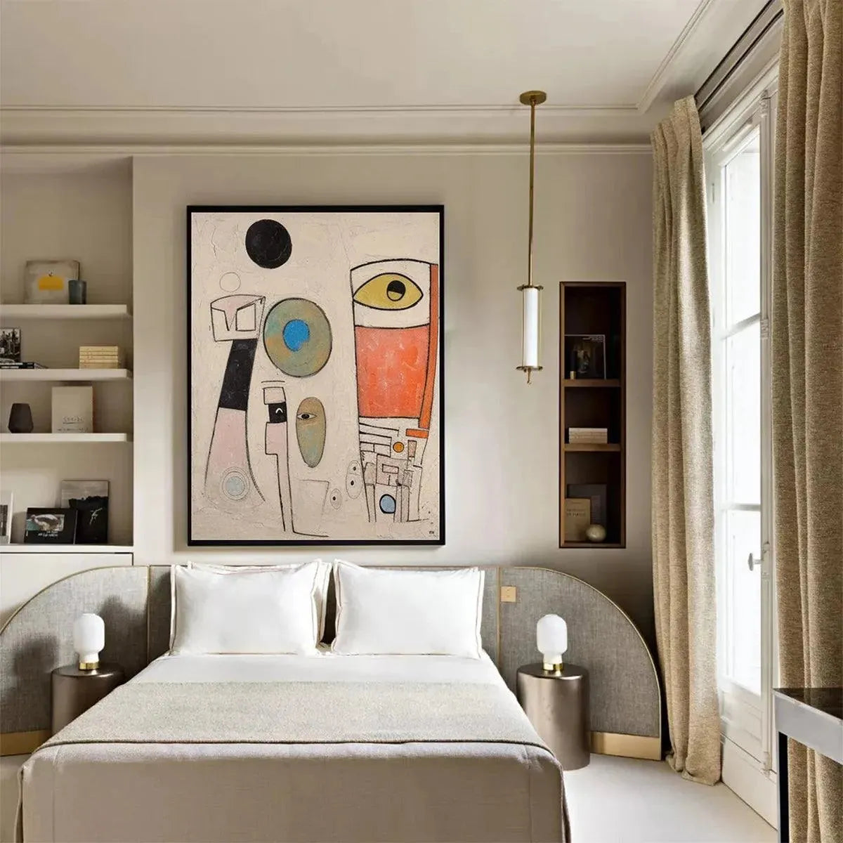 WHIMSICAL FORMS: Colorful Abstract Painting, Vertical Wall Art - Image 6