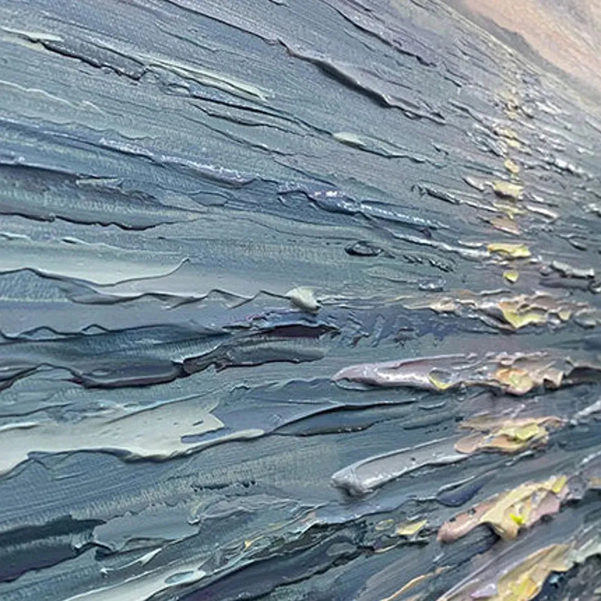 SERENE SEASCAPE: Vertical Ocean Painting - Image 5