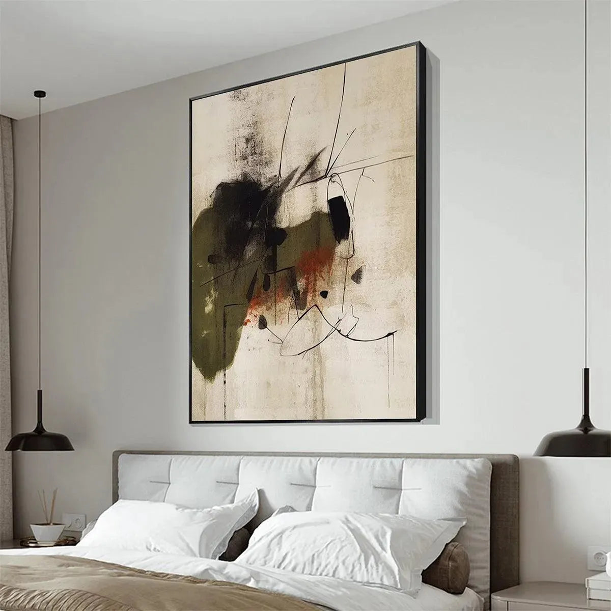 UNTITLED ABSTRACT: Minimalist Abstract Painting, Vertical Wall Art - Image 6