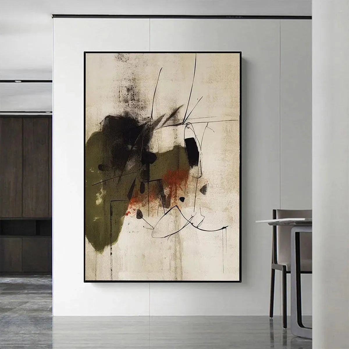 UNTITLED ABSTRACT: Minimalist Abstract Painting, Vertical Wall Art - Image 10
