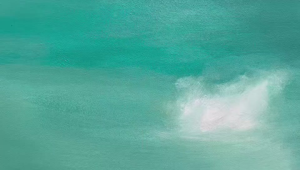 SUBMERGE: Minimalist Wabi Sabi Sea Painting - Image 3