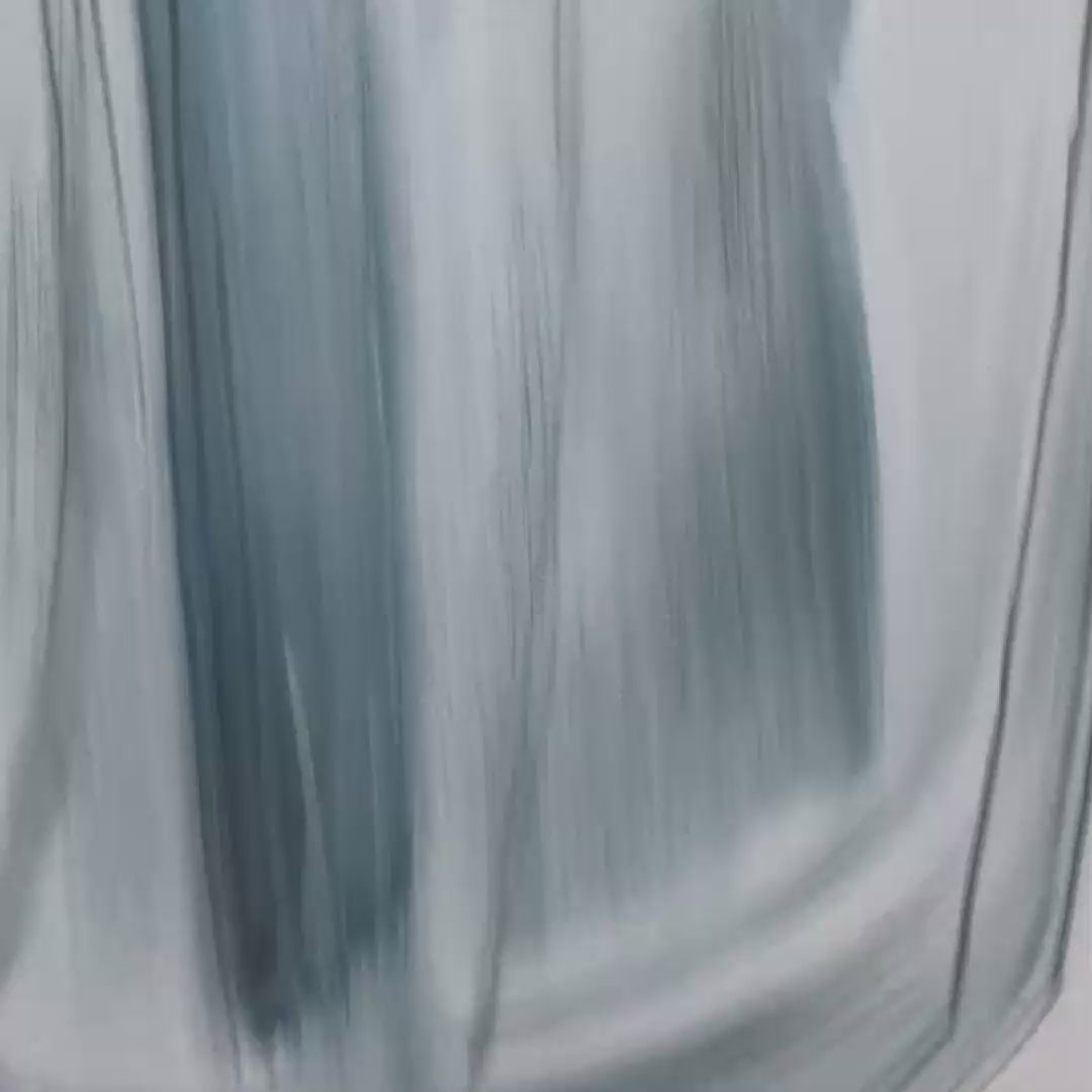 BLUE WHISPERS: Abstract Minimalist Oil Painting - Image 3