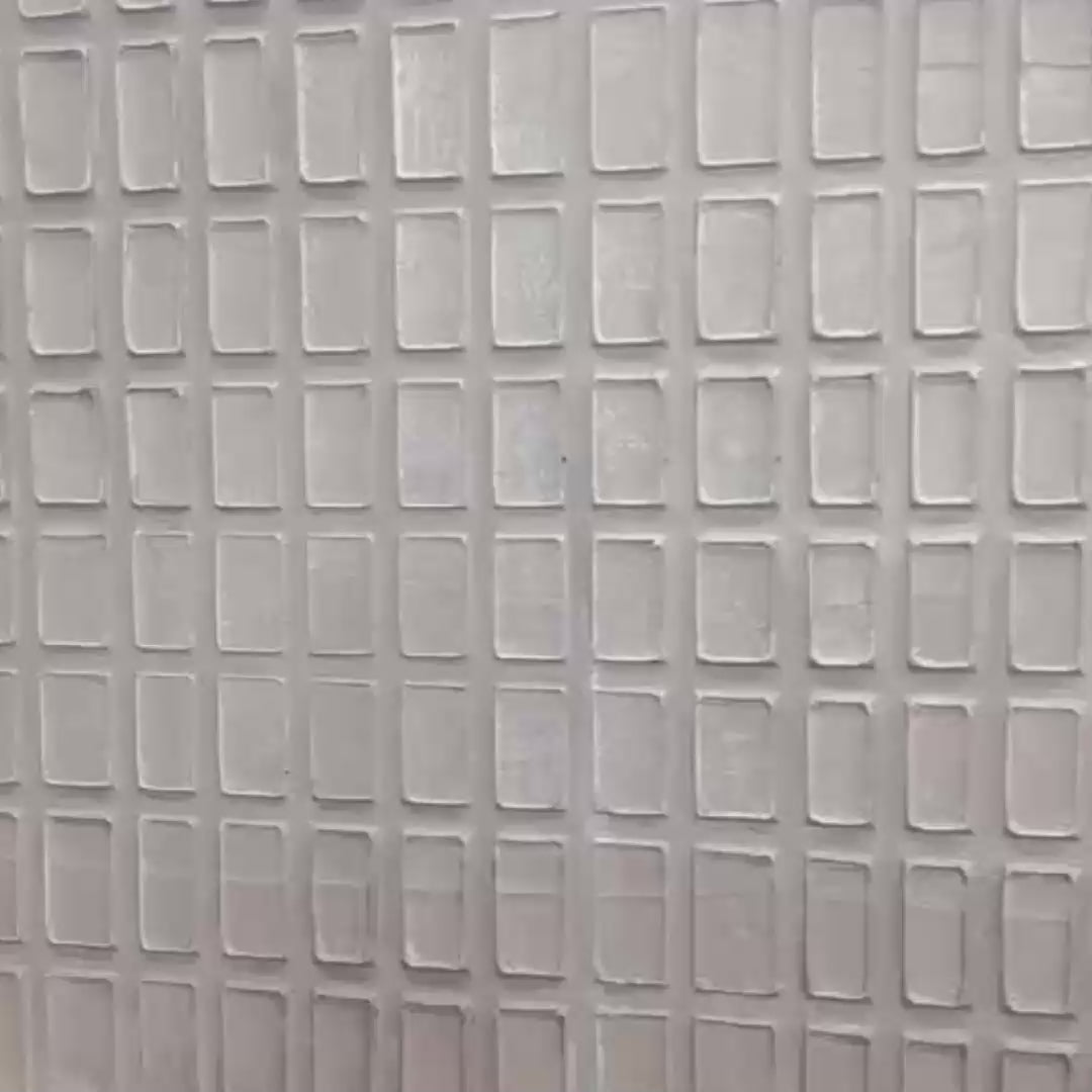 TEXTURED BEIGE GRID SET: Minimalist Textured Painting Set of 2 - Image 3