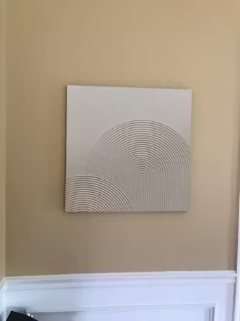 SANDSTONE ARCHES: Textured Minimalist Abstract Oil Painting photo review