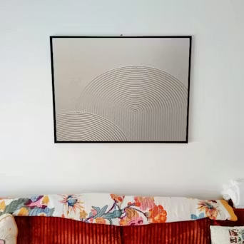 SANDSTONE ARCHES: Textured Minimalist Abstract Oil Painting photo review