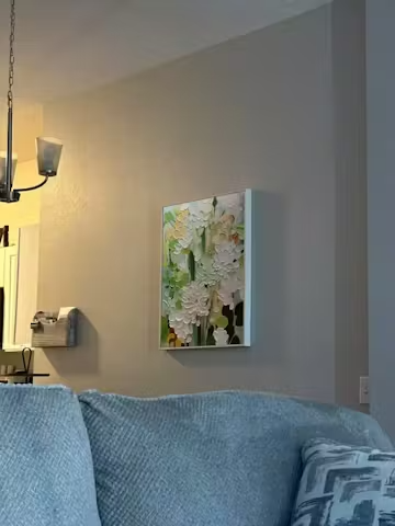 SERENE BLOSSOMS: Impressionist Floral Oil Painting photo review