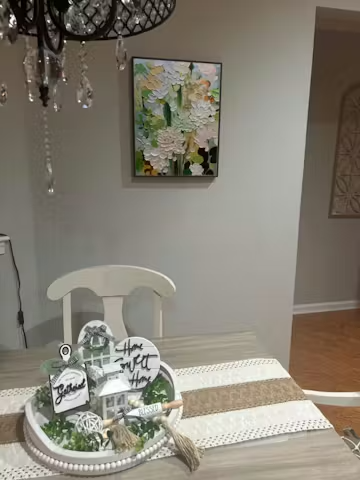 SERENE BLOSSOMS: Impressionist Floral Oil Painting photo review