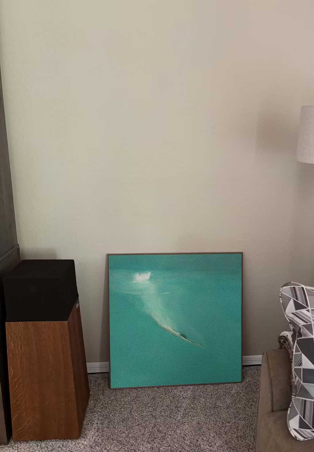 SUBMERGE: Minimalist Wabi Sabi Sea Painting photo review