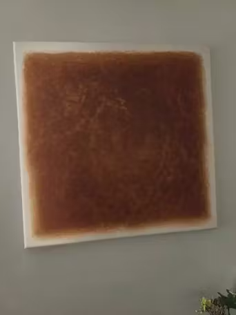 UMBRA: Textured Abstract Square Brown Oil Painting photo review