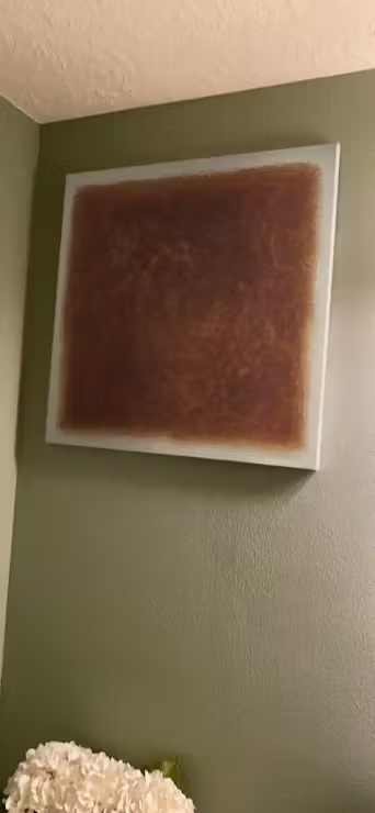 UMBRA: Textured Abstract Square Brown Oil Painting photo review