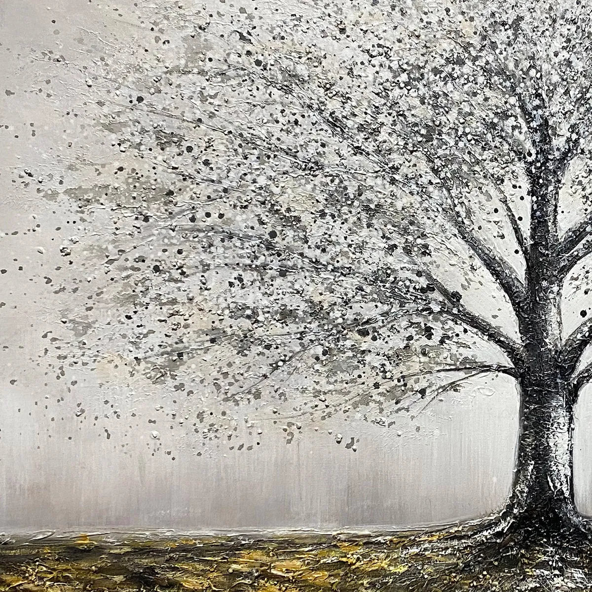 GOLDEN ROOTS: Tree Painting with Textured Gold Ground - Image 4