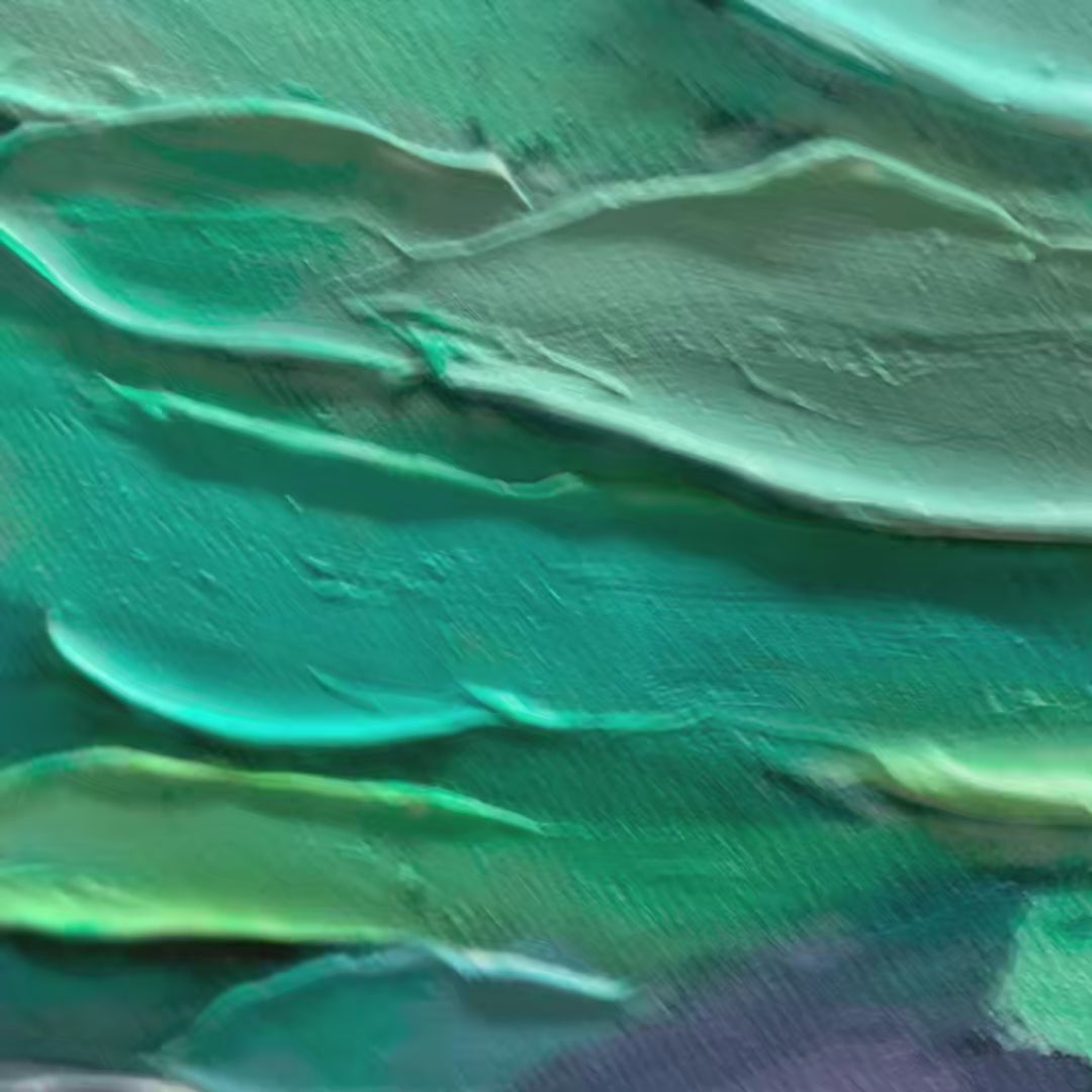 CHROMA BLOOM: Colorful Abstract Impasto Oil Painting - Image 3